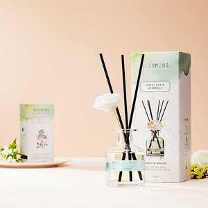 BLOOMING Reed <b>Diffuser</b> Home Fragrance Aroma Oil <b>Diffuser</b> Decorative <b>Room</b> <b>Scent</b> Set for Living <b>Room</b> Bedroom Office Interior - Product Image 4