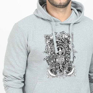 Hysaf apparels Co เสื้อฮู้ดสวมหัวผ้าฝ้าย100% ขนาดใหญ่สำหรับฤดูหนาวพิมพ์ลายหน้าจอแบบกำหนดเองดีไซน์ด้านหน้าสำหรับทุกเพศ - Product Image 5