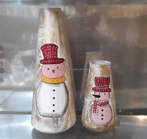 Samoverseas hecho a mano Festival estilo galvanizado Metal campana forma alta calidad colgante plástico Navidad adornos - Product Image 4