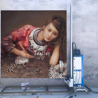 Impresora de suelo de pared Vertical 3D de alta calidad 2 en 1 con cabezal de impresión TX800 tinta UV máquina de impresión de pared interior y exterior