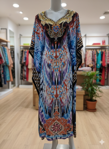 ชุดเดรสยาวแบบอิสลามประดับลูกปัดหลากสีสันสดใส หรูหรา สง่างาม น้ำหนักเบา ระบายอากาศได้ดี เหมาะสำหรับใส่ในช่วงฤดูร้อนและงานกลางคืน - Product Image 3