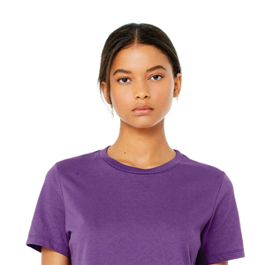 Camiseta Personalizada con Cuello Redondo para Mujer, Diseño con Agujeros de Diamantes, Color Sólido, 100% Algodón, Corte Regular, Estilo Urbano, Verano, Ecológica - Product Image 5