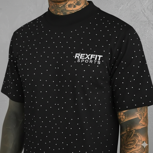 เสื้อยืดผ้าเนื้อนุ่มสบาย ขายดีที่สุด สกรีนลายเพชรทั่วตัว โลโก้สั่งทำได้ คุณภาพพรีเมียม เสื้อยืดผู้ชาย - Product Image 5