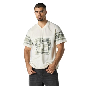 Camiseta de Fútbol Americano Oversize de Corte Holgado, Uniforme de Malla con Estampado por Transferencia Térmica, Equipo CLAW, Unisex, Secado Rápido, Transpirable, 100% - Product Image 1