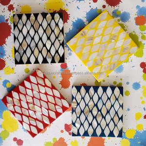 Sous-verres carrés en nacre de luxe | Mosaïque élégante pour salle à manger haut de gamme et décoration intérieure | Style de table artisanal - Product Image 1