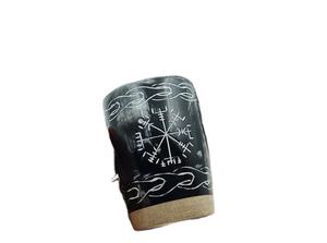 แก้วช็อตทำจากเขาควายธรรมชาติขัดเงาด้วยมือ ถ้วยดื่มทรงแวนิลแบบไวกิ้ง สำหรับคนรักไวน์ จากอินเดีย - Product Image 4