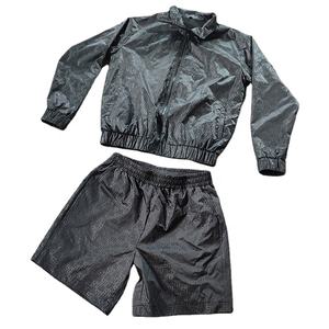 2024 Custom Summer Nylon Polyester <b>Shell</b> Tracksuit Two Piece Jogging <b>Suit</b> Track Windbreaker <b>Jacket</b> Shorts Sets for Men - Product Image 1