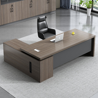 HPL mobilier de bureau de direction stratifié haute pression en forme de L bureau de direction