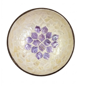 Coconut shell bowl with intricate etched detailing eco friendly material smooth polished finish for <b>kitchen</b> use - Product Image 2