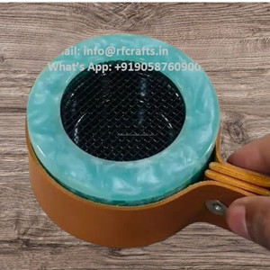 Quemador Bakhoor de resina epoxi de madera de primera calidad, quemador de incienso Madhkan, quemador árabe Oud para aromaterapia casera durante el Ramadán DE LA India - Product Image 3