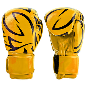 Gants de boxe professionnels en cuir de vachette de qualité supérieure pour hommes, femmes et adultes - Gants légers, respirants et anti-humidité avec fermeture à crochet - Product Image 5