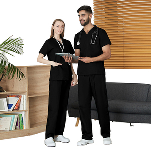 Wholesale Woven <b>Nurse</b> Scrubs Uniforms Top Hospital Work Wear for Medical Staff Comfortable and Stylish Medical Scrubs - Product Image 1