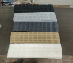 Cotton Check Pattern Kitchen <b>Towels</b> <b>Large</b> Terry Dish Cloths for Drying Cookware and Routine Cleaning Work - Product Image 4