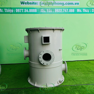 Tanque de Plástico PP Industrial, Tanque de Almacenamiento de Polipropileno con Base Inclinada para Soluciones Químicas, 8000L - Product Image 1