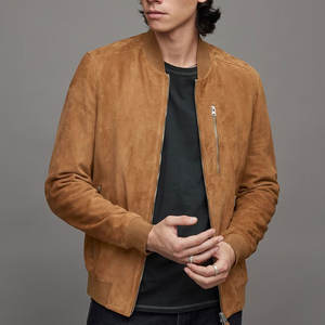 Mid Weight Winter Wear Casual Attire Men <b>Suede</b> <b>Jacket</b> Fashionable Outfit Vintage Designed Pocket Style Men Leather <b>Jacket</b> - Product Image 1