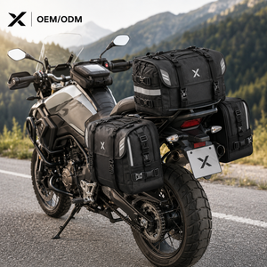 X Custom Waterproof Motorcycle Saddle Bags Oxford Pannier Luggage Tail Bags OEM ODM Motorcycle Touring Storage Bags - Product Image 6