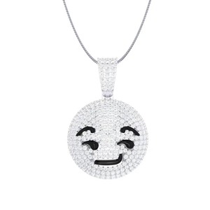 Personaliza tu Joyería de Plata de Ley 925 con Incrustaciones de Moissanita Certificada GRA, Estilo Hip Hop, de 5-7CT para Colgante, para Hombre - Product Image 4