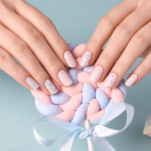 Tiras de Gel para uñas #45772, pegatinas de uñas de Gel, arte de uñas fácil, conejo de dibujo con patrón de puntos, hecho en Corea, oem odm - Product Image 5