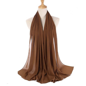 Stylish Womens Chiffon Scarves Soft Lightweight Breathable Customizable Hijab <b>Wrap</b> Muslim Shawl Long Fashion <b>Head</b> Scarf - Product Image 2