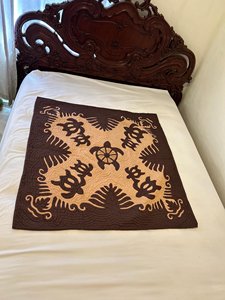 Nueva Colección 2026: Edredones Hawaianos Vintage de Diseño, Bordados en Marrón y Blanco, 100% Algodón Ecológico, Ropa de Cama Personalizada para Hogar y Hotel - Product Image 1