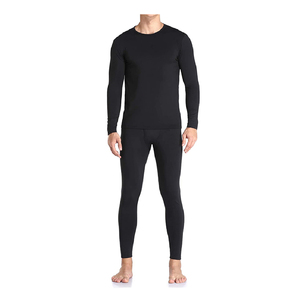 Ensemble de sous-vêtements thermiques d'hiver pour hommes, grande taille, épais, respirant, manches longues, antibactérien, en spandex et polyester, couche de base - Product Image 3