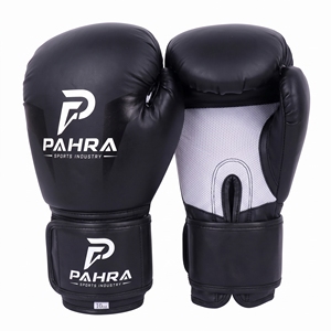 Gants de boxe MMA Sanda unisexes légers en cuir véritable de haute qualité avec fermeture auto-agrippante et logo personnalisé pour l'entraînement professionnel - Product Image 2