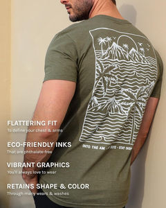 เสื้อยืดพิมพ์ลายโลโก้ตามสั่ง เนื้อผ้าหนา 230gsm ผ้าฝ้าย 100% พิมพ์ลาย DTG เสื้อยืดผู้ชายทรงโอเวอร์ไซส์ คุณภาพสูง - Product Image 4