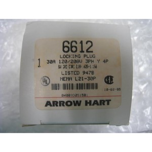 Arrow Heart, Enchufe con Bloqueo 6612, 30A, 120/208V, 3PH, Y P - Equipo y Piezas de Semiconductores de Confianza de Tradicción Global - Product Image 3