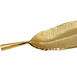 Platos y tazones de aluminio únicos con forma de hoja para servir, ideales para el hogar y hoteles, para decoración de mesa. - Product Image 3