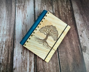 Diario de viaje Celtic Tree Wooden Journal: Tapa de cuero, diario de viaje - Product Image 3