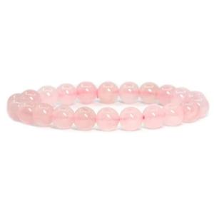 Bracelets en pierres naturelles de quartz rose, perles de cristal taillées brillamment, polies à la main, classiques, Chakralume, unisexes, certifiés GTC - Product Image 4