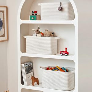 Hot Sale Cotton <b>Basket</b> Durable High Quality Rope Cord Woven Linen Home Office Storage <b>Basket</b> for Daily Use Decor Made in Vietnam - Product Image 4