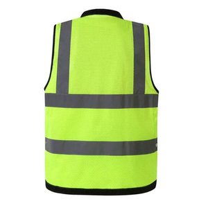 เสื้อกั๊กสะท้อนแสงแบบ Hi-Vis หลายกระเป๋า ระบายอากาศได้ดี ผลิตจากผ้าตาข่าย สำหรับงานก่อสร้าง เสื้อกั๊กความปลอดภัยสูง ขายส่ง รับผลิตตามแบบ OEM - Product Image 2