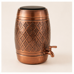 Distributeur d'eau artisanal en cuivre pur avec robinet anti-fuite et réservoir de stockage d'eau pour la maison et le bureau à prix compétitif - Product Image 5