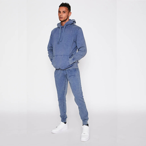 Sweat à capuche et jogging unisexe vintage solide, style streetwear hiver, sur mesure, respirant, délavé à l'acide, 100% coton, 480 g/m² - Product Image 6