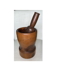 Wood Mortar And Pestle Garlic and Ginger Crusher Wood Mortar & Pestle <b>Kitchen</b> <b>Tools</b> <b>Gadgets</b> For Medicine Crusher Use - Product Image 5