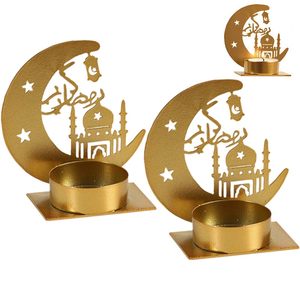 Juego de decoración de linternas para Ramadán y Eid con intrincados patrones islámicos cortados con láser, cúpulas con lunares en forma de media luna y un interior suave. - Product Image 5