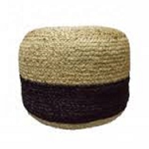 Jute Braided Pouf Removable Cover <b>Stool</b> & <b>Ottoman</b> Modern Pouf Living Room Furniture Home 10F Brand Multi-Use - Product Image 4