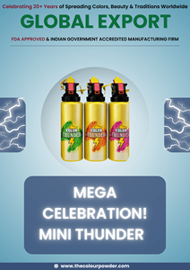 เครื่องยิงสีมินิแบบมือถือ Thunder Color Blaster - เครื่องยิงสีน้ำหนักเบาสำหรับงานเทศกาล งานเลี้ยงฉลองปีใหม่จีน เปิดเทอม และฮาโลวีน | - Product Image 5