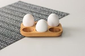 Wooden <b>Egg</b> Holder with Three Slots for White <b>Eggs</b> <b>Eco</b>-Friendly Kitchen Tool Dishwasher & Freezer Safe Manual Use - Product Image 6