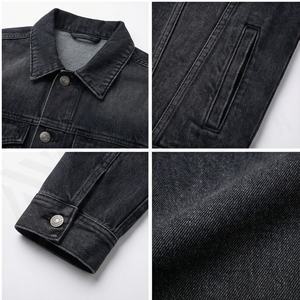 Venta al por mayor de chaqueta lisa de los hombres de ajuste clásico de los hombres chaqueta de moda desgastada chaqueta de mezclilla chaquetas de los hombres, chaquetas de hombre, chaqueta para hombre - Product Image 4