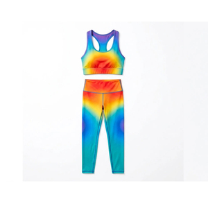 Top Trending Women's Yoga <b>Sets</b> Solid Breathable Quick Dry Lightweight 2-Piece Plus Size Front <b>Gym</b> Wear for Fitness - Product Image 2