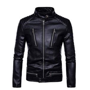 Winter <b>Leather</b> <b>Jacket</b> for Men Custom Logo Motorcycle <b>Biker</b> <b>Jacket</b> Genuine <b>Leather</b> Warm Outdoor Fashion Wholesale - Product Image 1