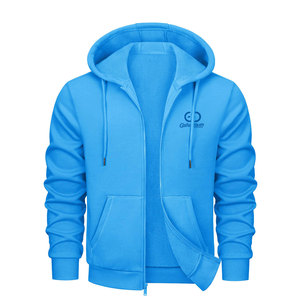 Custom Design 100% Cotton Made Zipper <b>Hoodies</b> High Quality Top Selling <b>Plain</b> Color <b>Men</b> Zipper <b>Hoodies</b> - Product Image 1