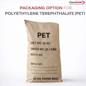 โพลีเอทิลีน เทเรฟทาเลต (PET) เรซิน เกรด IV 0.80 สำหรับพรีฟอร์มและบรรจุภัณฑ์ ความบริสุทธิ์ 99.5% บรรจุ 25 กก./ถุง หมายเลข CAS 25038-59-9 - Product Image 1