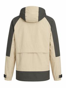 Unisex <b>Corduroy</b> Quarter-Zip Color Blocking Windproof <b>Jacket</b> with Zipper Front Pockets Casual Finished Sporty Autumn Wear - Product Image 4