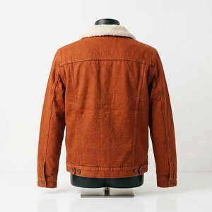 Men's Denim <b>Jacket</b> Regular Fit Turn-down Collar <b>Sherpa</b> <b>Lined</b> Winter Casual Style Denim <b>Sherpa</b> <b>Jacket</b> - Product Image 3