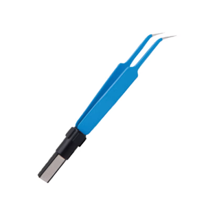 Azicon's Jeweller #4 Bipolar Forceps - Autoclavable Straight Micro-Tip Bipolar Forceps for High-Precision Tissue Coagulation - Product Image 1