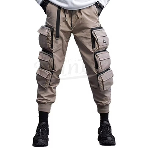 กางเกงคาร์โก้ผ้าวูลเนื้อปานกลาง ทรงลำลอง เอวกลาง แบบสั่งตัด ผลิตจากวัสดุรักษ์โลก ระบายอากาศได้ดี มีกระเป๋าหลายช่อง พร้อมเชือกผูก - Product Image 5