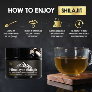 Resina de Shilajit del Himalaya Secada al Sol, Resina de Shilajit Pura y Orgánica para Hombres y Mujeres, Shilajit Natural con 87% de Ácido Fúlvico - Product Image 3